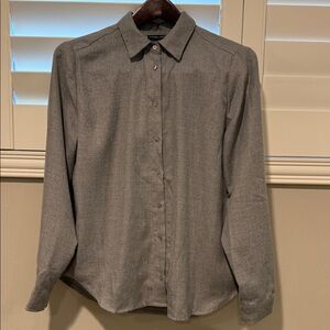 Women’s Soft Gray Button-Up Shirt